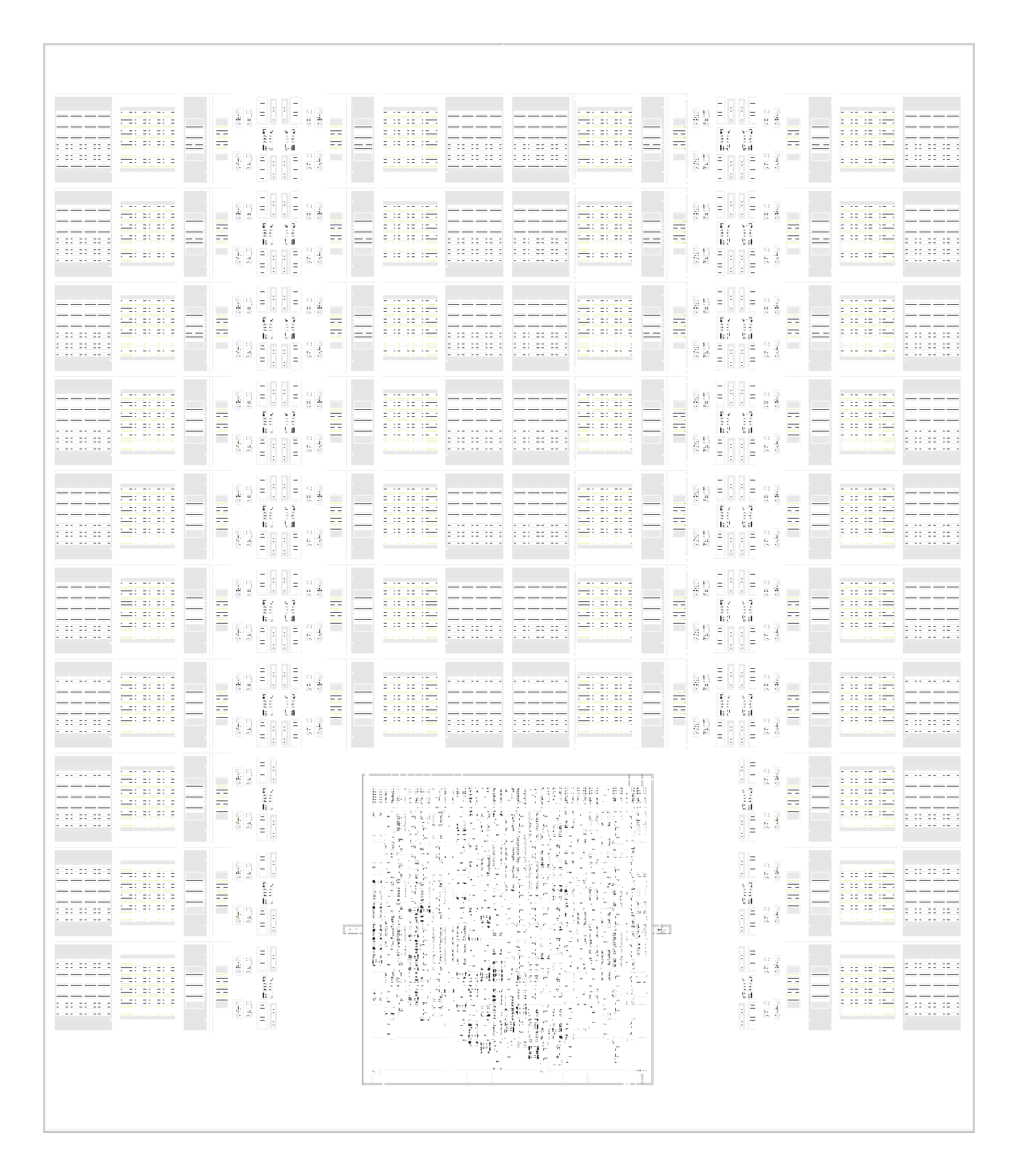 Die floorplan, gate-drive block