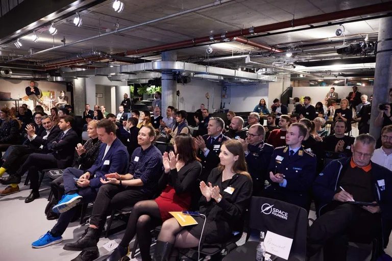 Audience at the SpaceFounders Batch 4 Demo Day in Berlin.