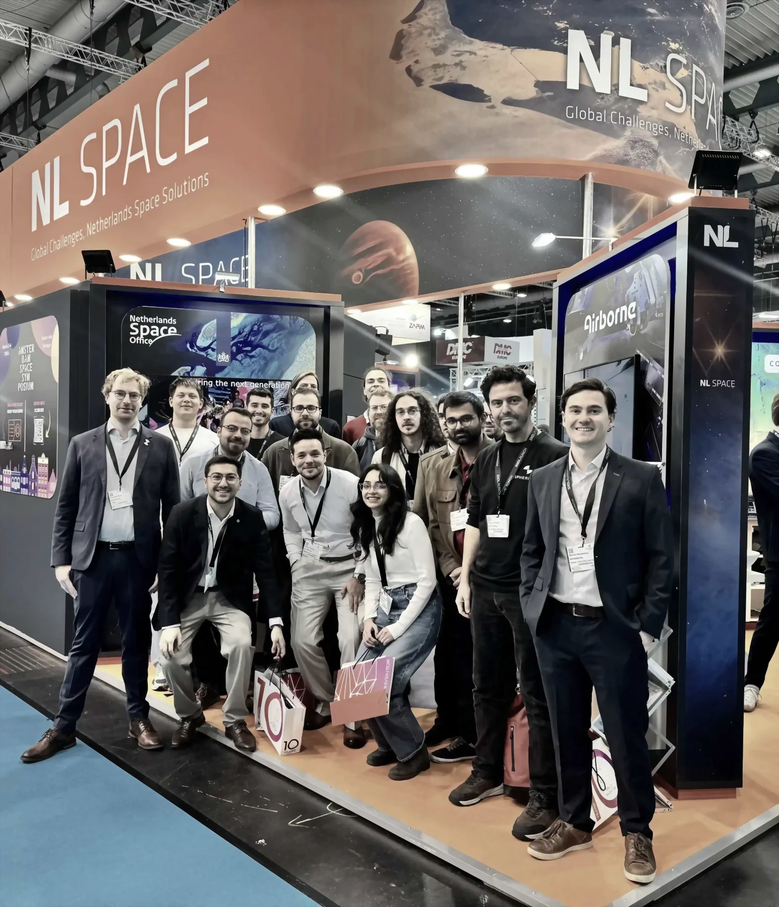 The Spherical team at the NL Space stand.